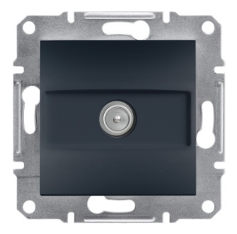 ASFORA ANTRASİT TV PRİZİ,SCHNEİDER SİYAH UYDU PRİZİ