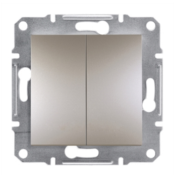 SCHNEİDER,ASFORA,ASFORA BEYAZ,ASFORA ANAHTAR,EPH0100121,BRONZ RENK İKİLİ ANAHTAR,İKİLİ LAMBA D&Uuml;ĞMESİ